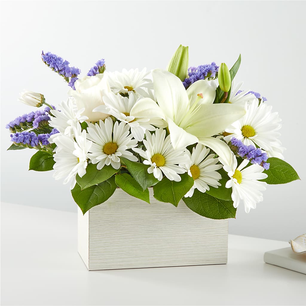 Beyond Blue Box Bouquet – BROWN'S FLOWERS & GIFTS, Fircrest WA