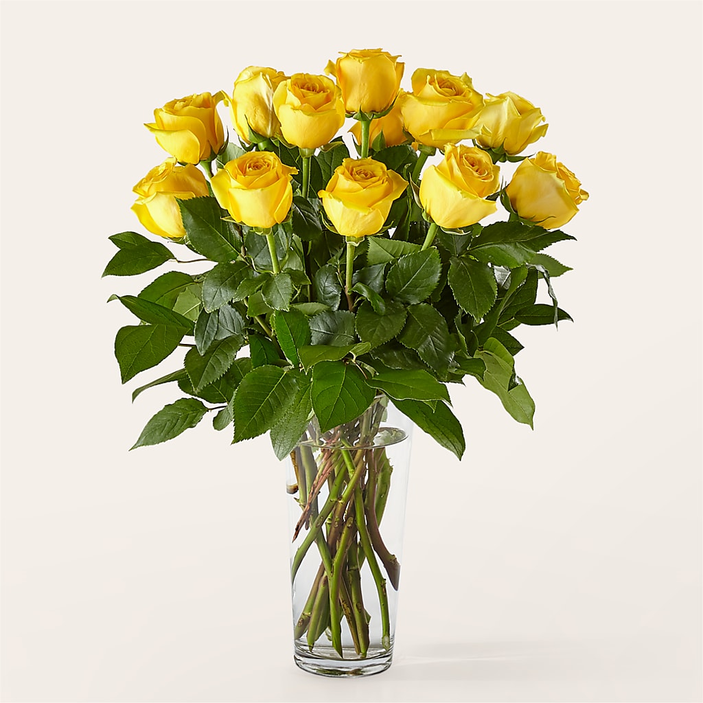 Long Stem Yellow Rose Bouquet – BROWN'S FLOWERS & GIFTS, Fircrest WA