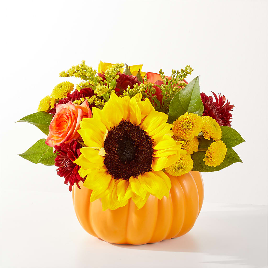 Golden Gourd Pumpkin Bouquet – BROWN'S FLOWERS & GIFTS, Fircrest WA