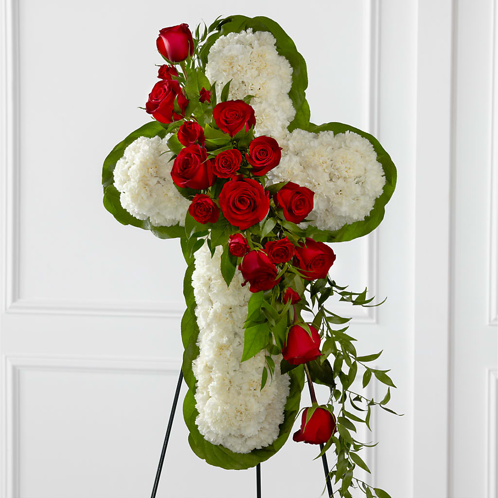 Floral Cross Easel – BROWN'S FLOWERS & GIFTS, Fircrest WA