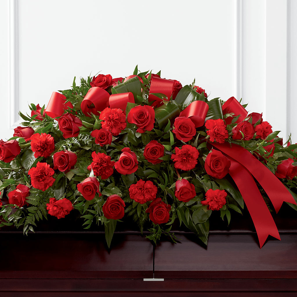 Tribute of Life Casket Spray – BROWN'S FLOWERS & GIFTS, Fircrest WA
