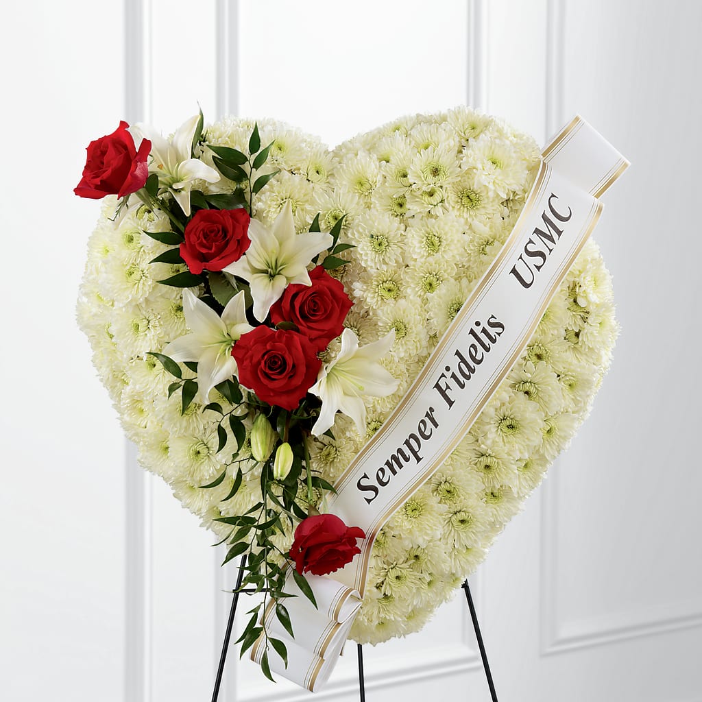Heartfelt Hero Standing Heart – BROWN'S FLOWERS & GIFTS, Fircrest WA
