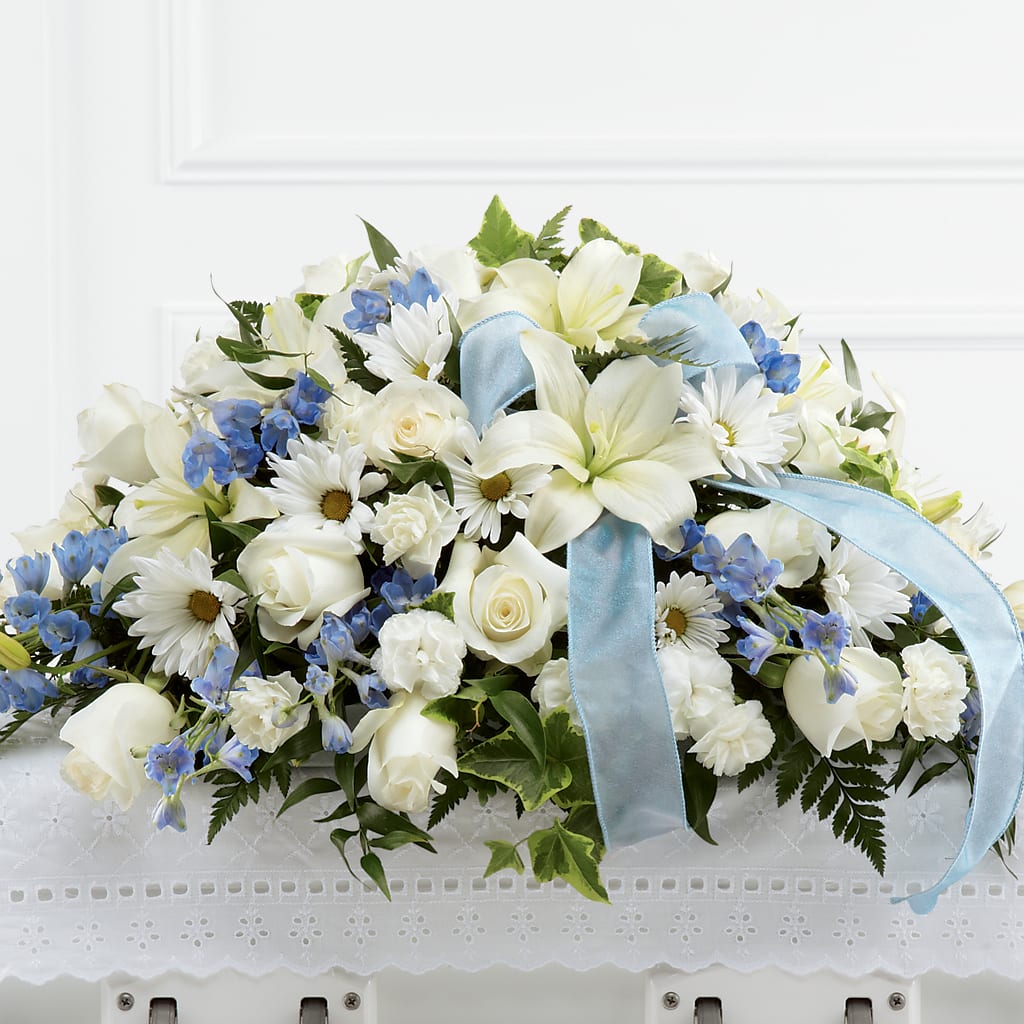 Tender Treasure Casket Spray – BROWN'S FLOWERS & GIFTS, Fircrest WA