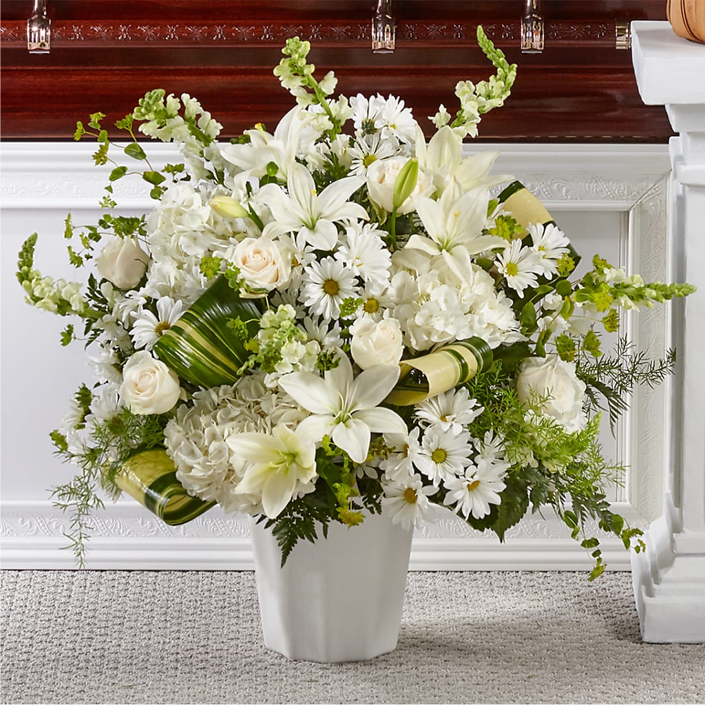 Thoughts of Tranquility Floor Basket – BROWN'S FLOWERS & GIFTS, Fircrest WA