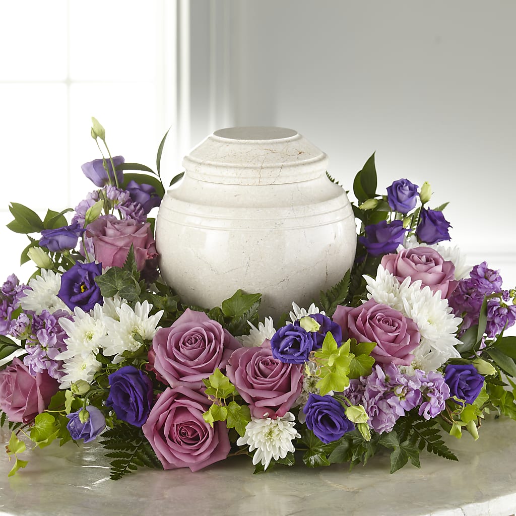 Blooming Sympathy Cremation Adornment – BROWN'S FLOWERS & GIFTS, Fircrest WA