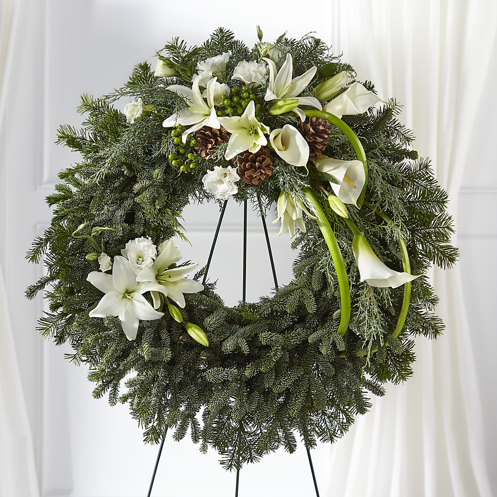 Greens of Hope Wreath – BROWN'S FLOWERS & GIFTS, Fircrest WA