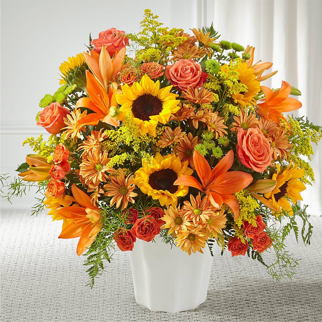 Harvest Thoughts Floor Basket – BROWN'S FLOWERS & GIFTS, Fircrest WA