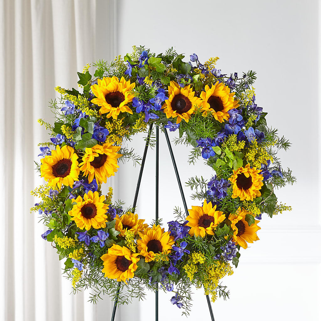 Bright Rays Wreath – BROWN'S FLOWERS & GIFTS, Fircrest WA