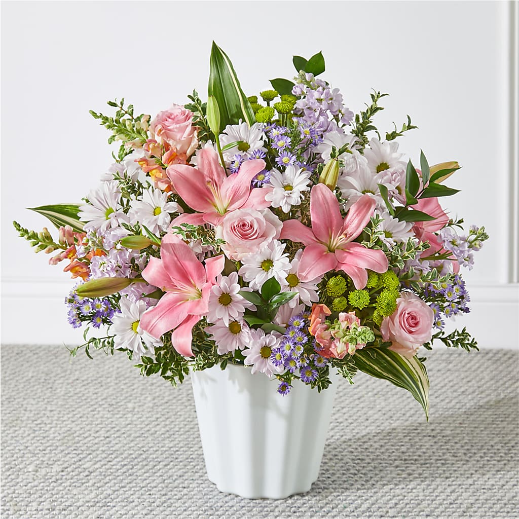 Abundant Compassion Floor Basket – BROWN'S FLOWERS & GIFTS, Fircrest WA