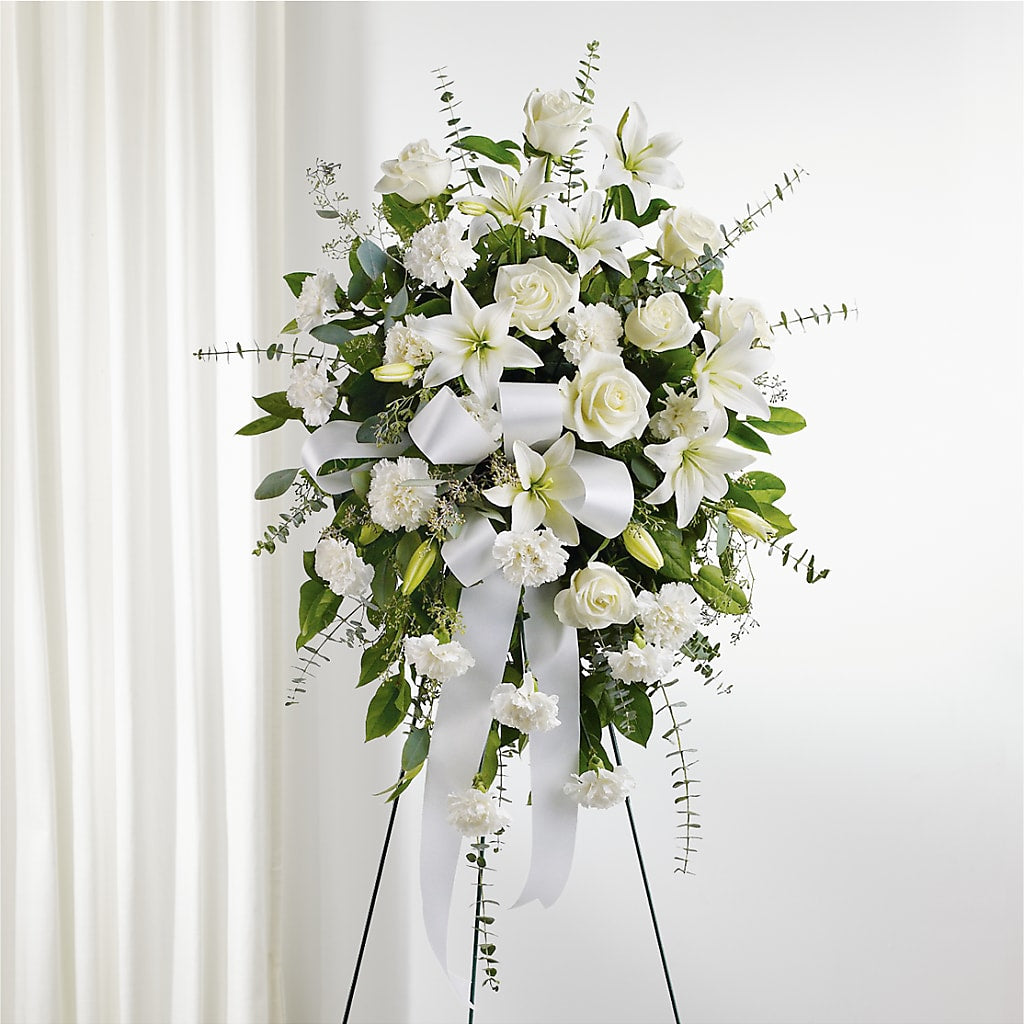 With Care Standing Spray – BROWN'S FLOWERS & GIFTS, Fircrest WA