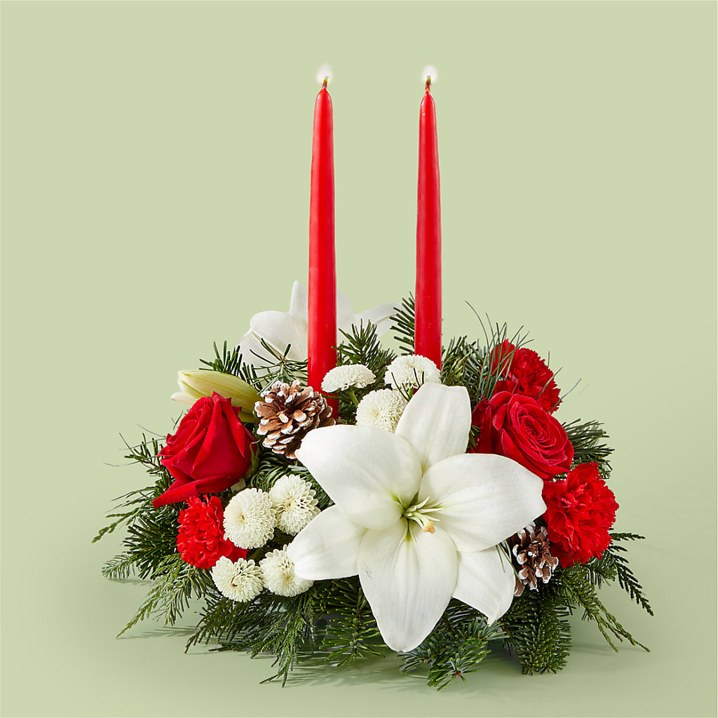 Seasonal Festivities Centerpiece – BROWN'S FLOWERS & GIFTS, Fircrest WA