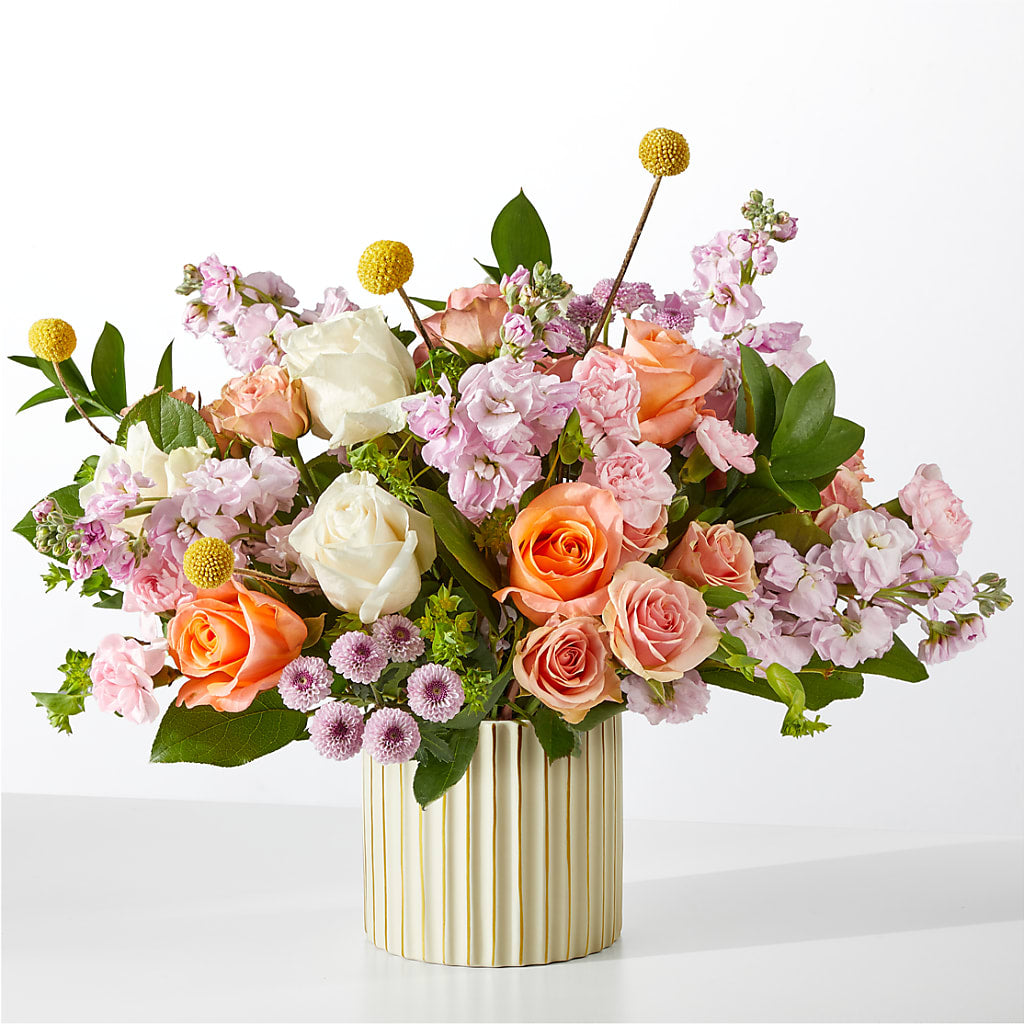 French Market Bouquet with Ivory Vase – BROWN'S FLOWERS & GIFTS, Fircrest WA