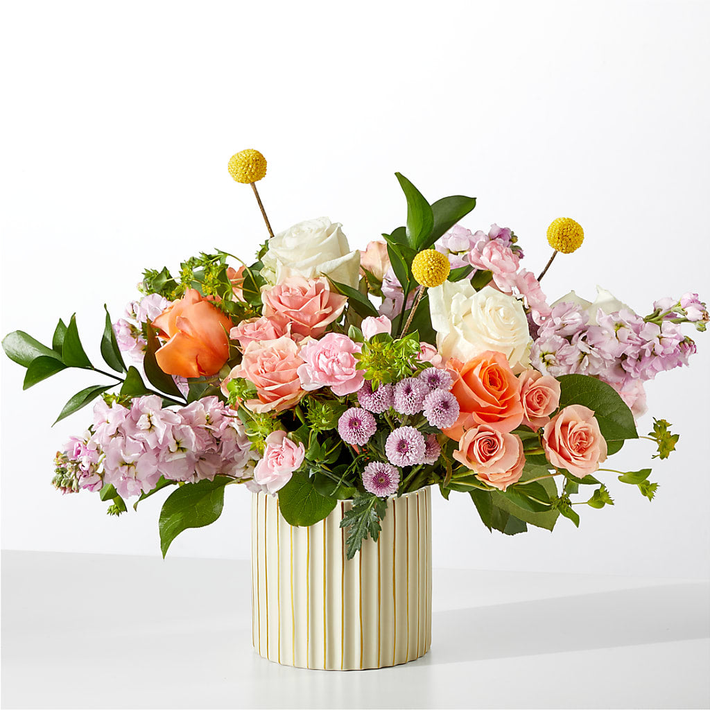French Market Bouquet with Ivory Vase – BROWN'S FLOWERS & GIFTS, Fircrest WA