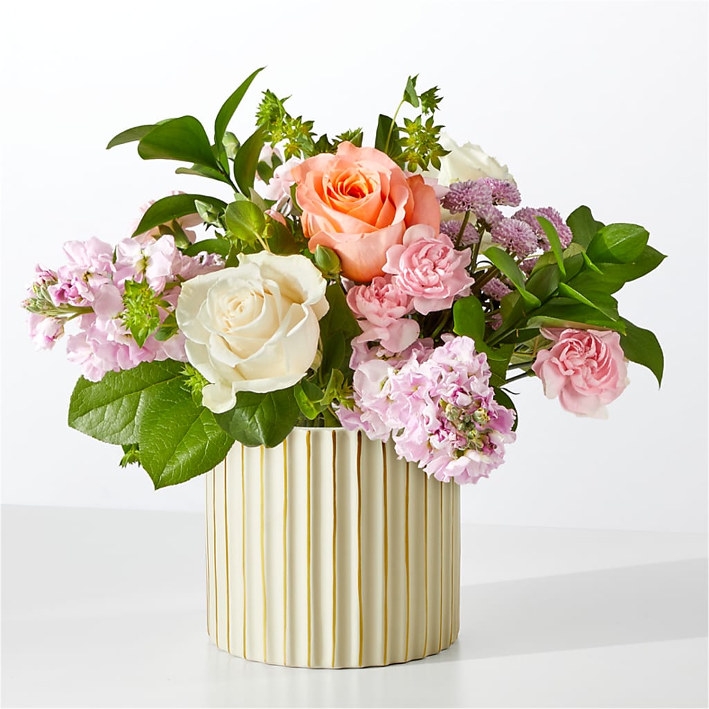 French Market Bouquet with Ivory Vase – BROWN'S FLOWERS & GIFTS, Fircrest WA