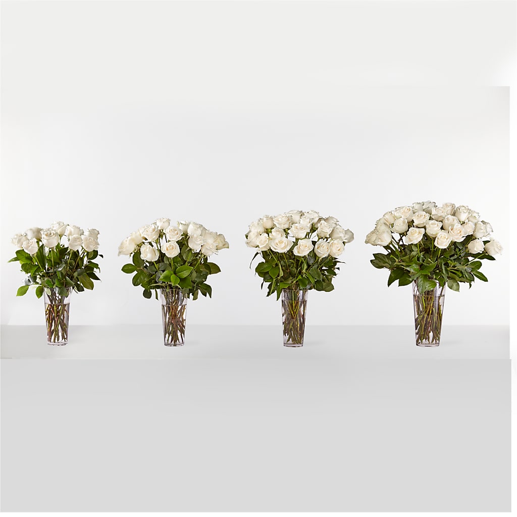 Long Stem White Rose Bouquet – BROWN'S FLOWERS & GIFTS, Fircrest WA