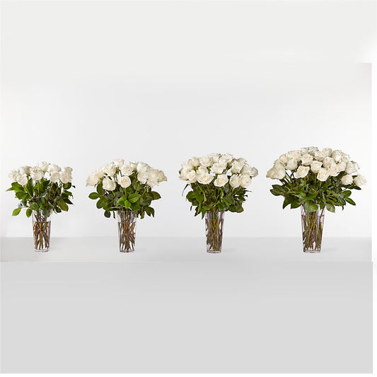 Long Stem White Rose Bouquet – BROWN'S FLOWERS & GIFTS, Fircrest WA