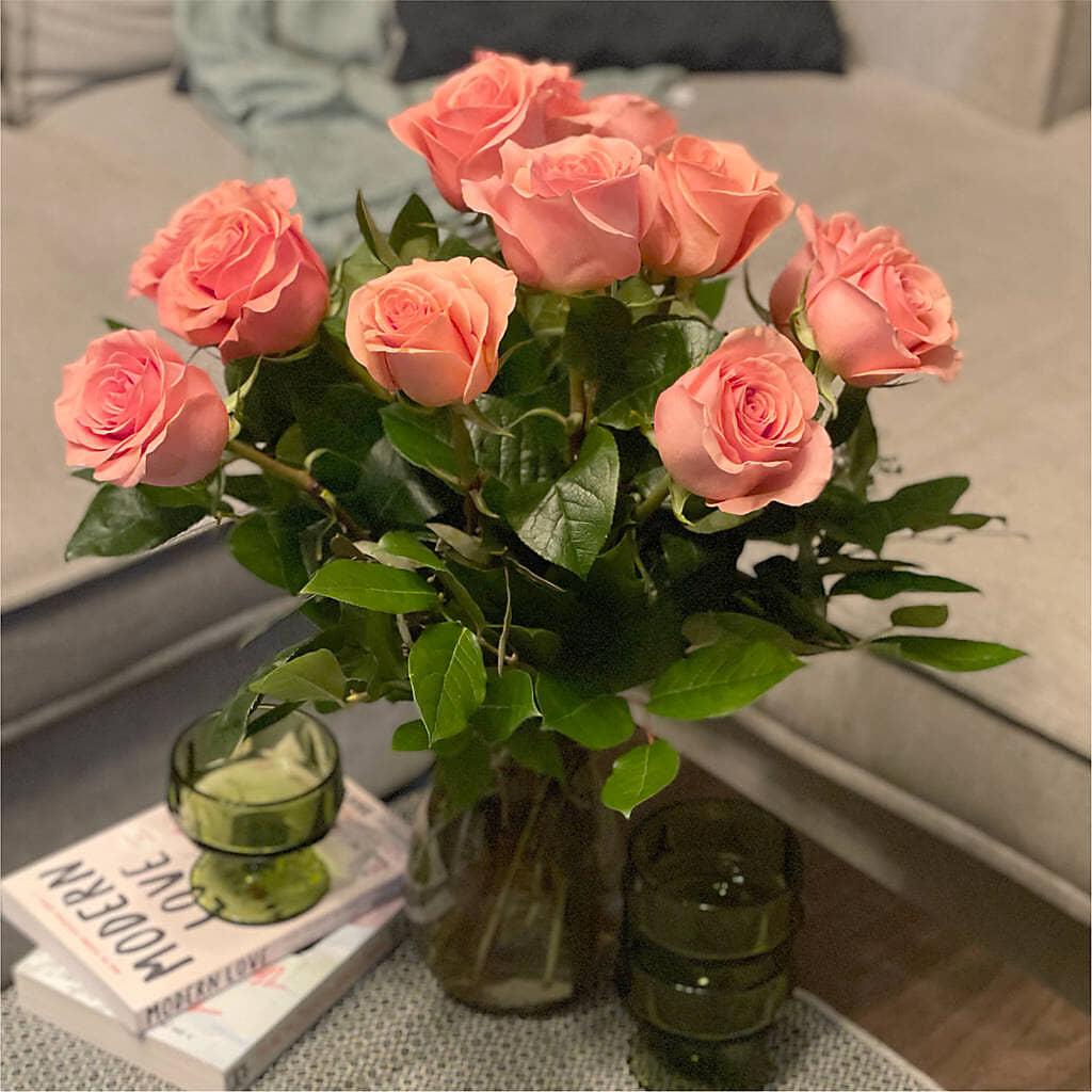 Long Stem Pink Rose Bouquet – BROWN'S FLOWERS & GIFTS, Fircrest WA