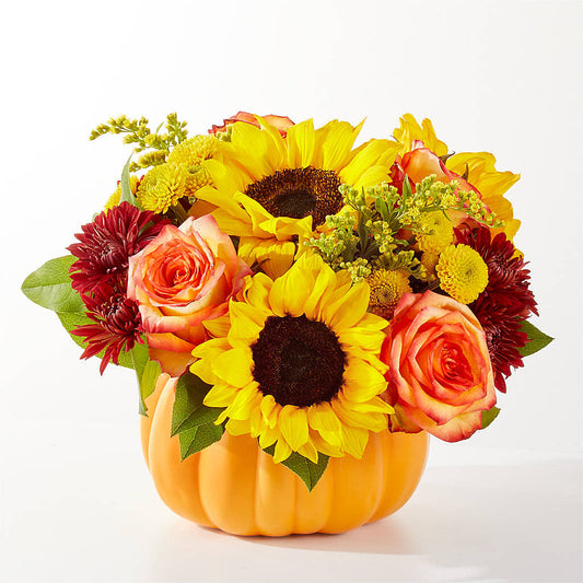 Golden Gourd Pumpkin Bouquet – BROWN'S FLOWERS & GIFTS, Fircrest WA