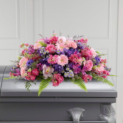 Glorious Garden Casket Spray – BROWN'S FLOWERS & GIFTS, Fircrest WA