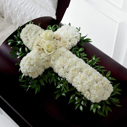 Peaceful Memories Casket Spray (Standard) – BROWN'S FLOWERS & GIFTS, Fircrest WA