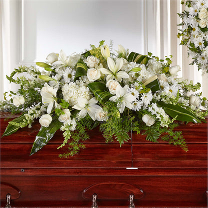 Abundance Casket Spray – BROWN'S FLOWERS & GIFTS, Fircrest WA
