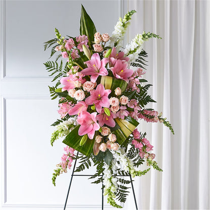 Elegant Embrace Standing Spray – BROWN'S FLOWERS & GIFTS, Fircrest WA