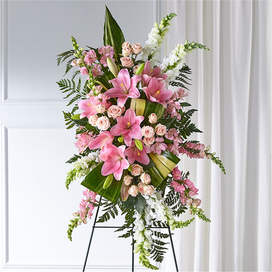 Elegant Embrace Standing Spray – BROWN'S FLOWERS & GIFTS, Fircrest WA