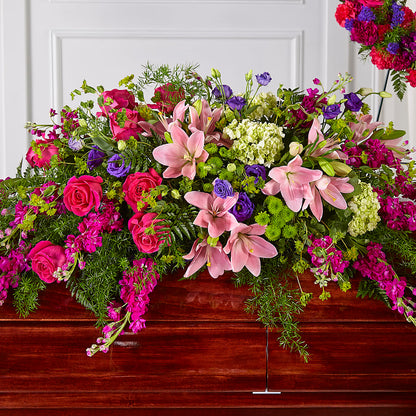 Radiant Tribute Casket Spray – BROWN'S FLOWERS & GIFTS, Fircrest WA