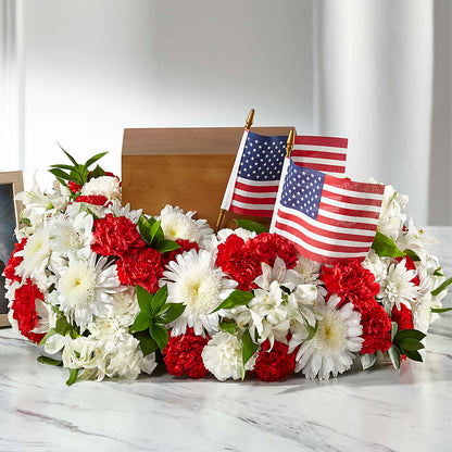 Spirit of Patriotism Cremation Adornment – BROWN'S FLOWERS & GIFTS, Fircrest WA