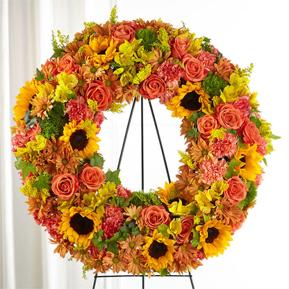 Autumnal Memories Wreath (Standard) – BROWN'S FLOWERS & GIFTS, Fircrest WA