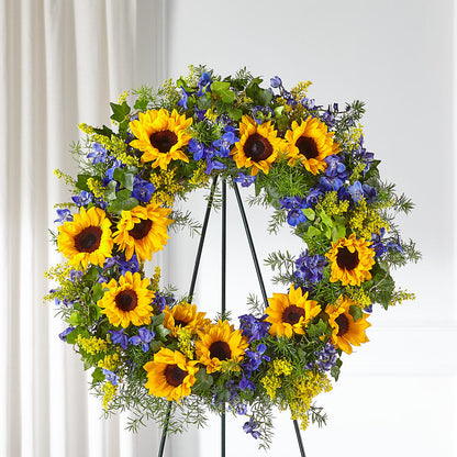 Bright Rays Wreath – BROWN'S FLOWERS & GIFTS, Fircrest WA
