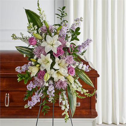 Grateful Hearts Standing Spray – BROWN'S FLOWERS & GIFTS, Fircrest WA