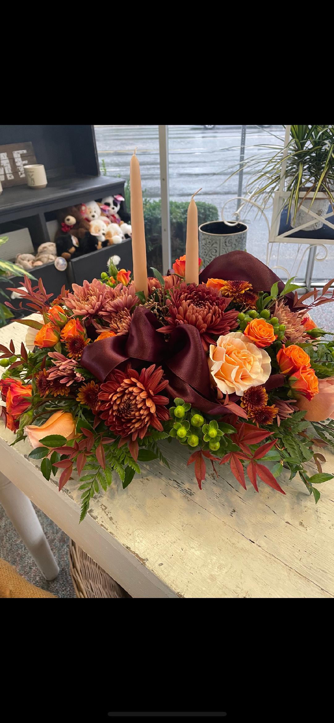 Designer choice Thanksgiving centerpiece