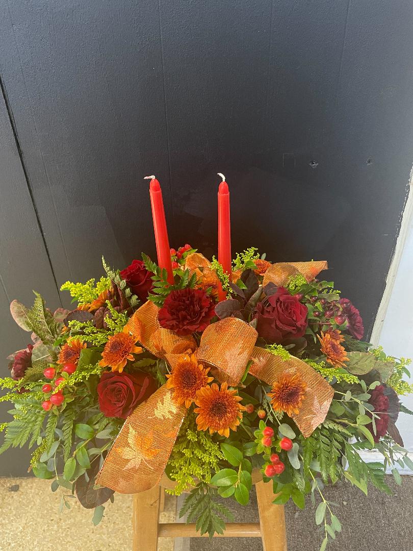 Designer choice Thanksgiving centerpiece