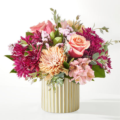 Berry Cobbler Bouquet with Ivory Vase – BROWN'S FLOWERS & GIFTS, Fircrest WA