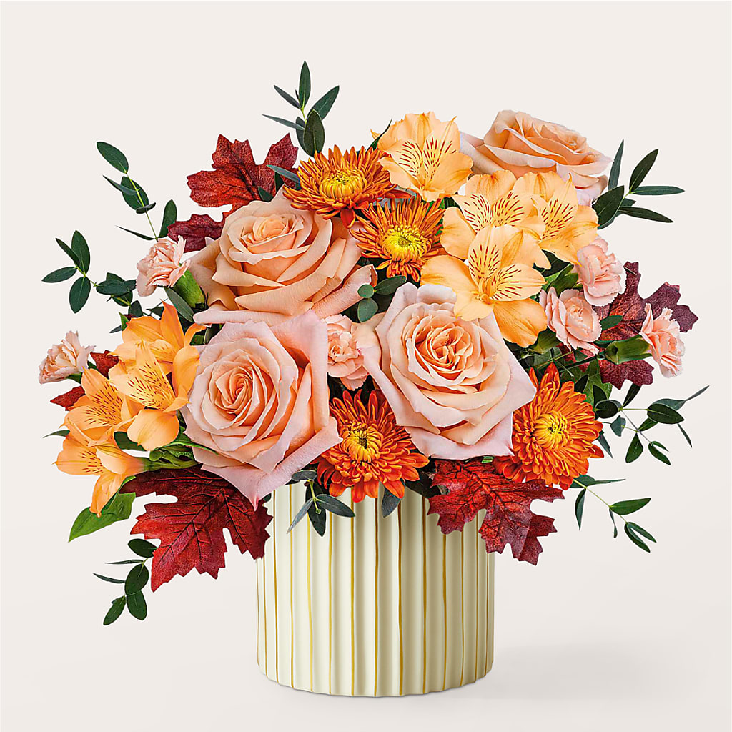 Spiced Latte Bouquet with Ivory Vase – BROWN'S FLOWERS & GIFTS, Fircrest WA