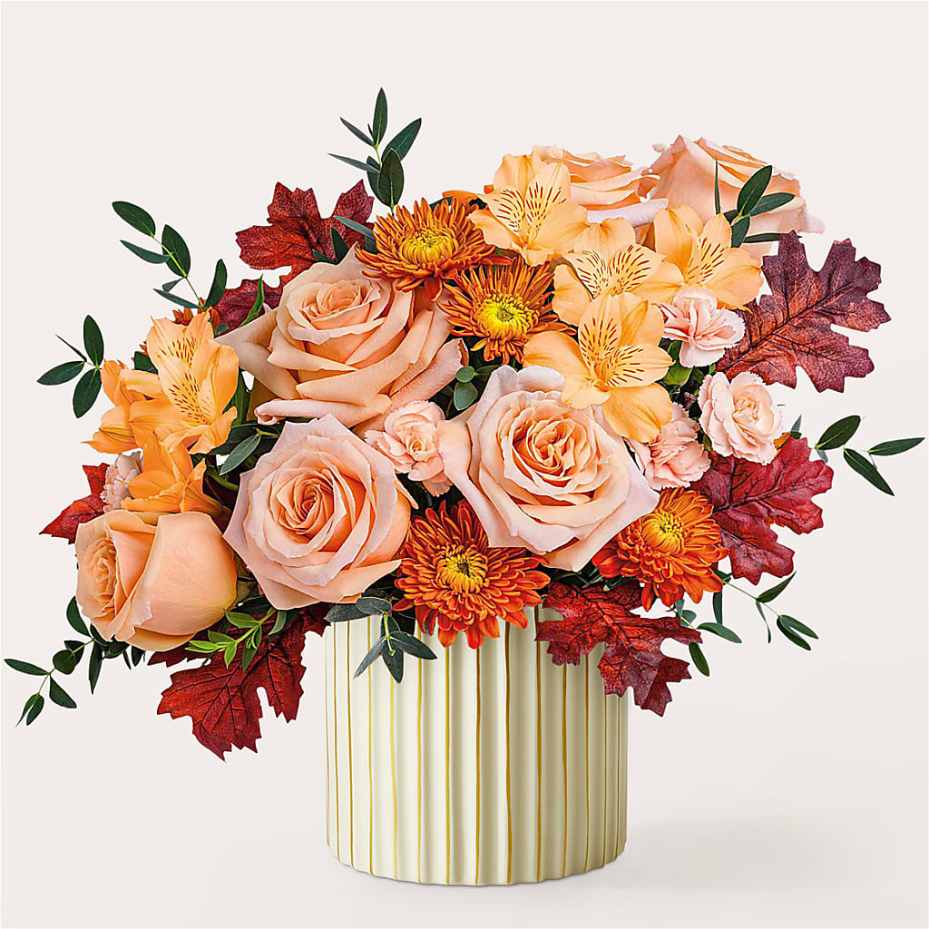 Spiced Latte Bouquet with Ivory Vase – BROWN'S FLOWERS & GIFTS, Fircrest WA