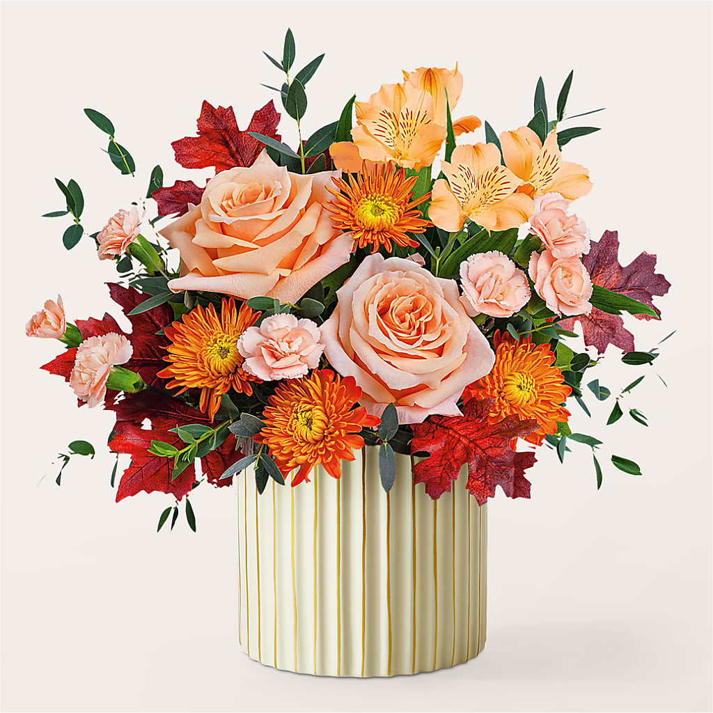Spiced Latte Bouquet with Ivory Vase – BROWN'S FLOWERS & GIFTS, Fircrest WA