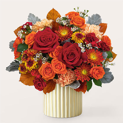 Merlot Bouquet with Ivory Vase – BROWN'S FLOWERS & GIFTS, Fircrest WA