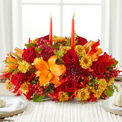 Autumn's Embrace Centerpiece – BROWN'S FLOWERS & GIFTS, Fircrest WA