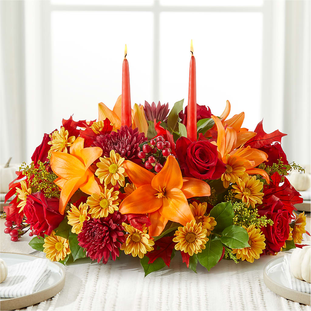 Autumn's Embrace Centerpiece – BROWN'S FLOWERS & GIFTS, Fircrest WA