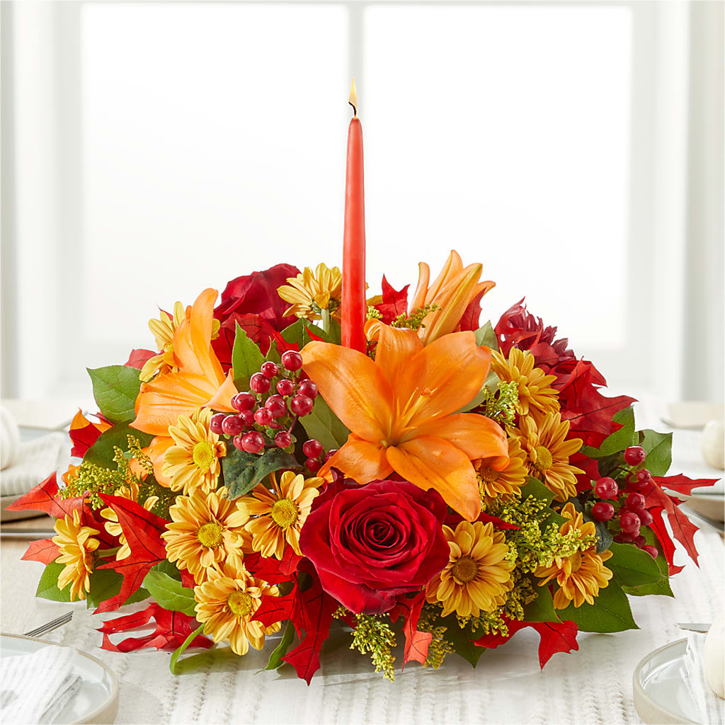 Autumn's Embrace Centerpiece – BROWN'S FLOWERS & GIFTS, Fircrest WA