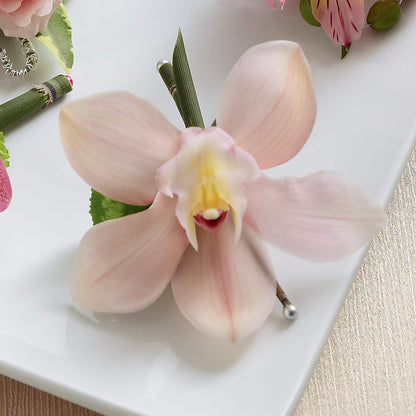 Pink Cymbidium Boutonniere – BROWN'S FLOWERS & GIFTS, Fircrest WA