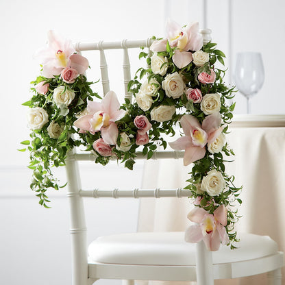 Orchid Rose Chair Décor – BROWN'S FLOWERS & GIFTS, Fircrest WA