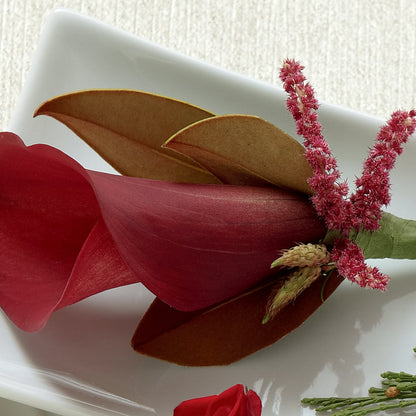 Red Calla Boutonniere – BROWN'S FLOWERS & GIFTS, Fircrest WA